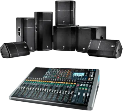 Alquilar de Consola de sonido y parlantes